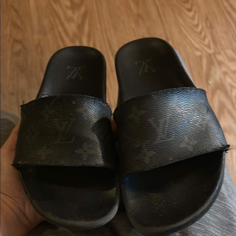 Black Slide Sandals
